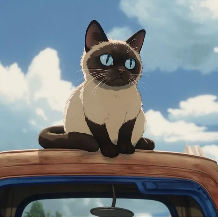 hình ảnh mèo anime hd