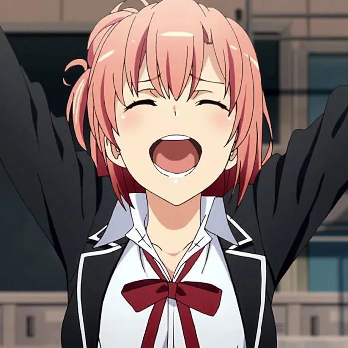 hình ảnh Yui Yuigahama cười hình ảnh Yui Yuigahama cười