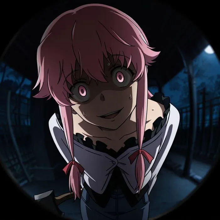 hình ảnh Yuno Gasai sợ hãi hình ảnh Yuno Gasai sợ hãi