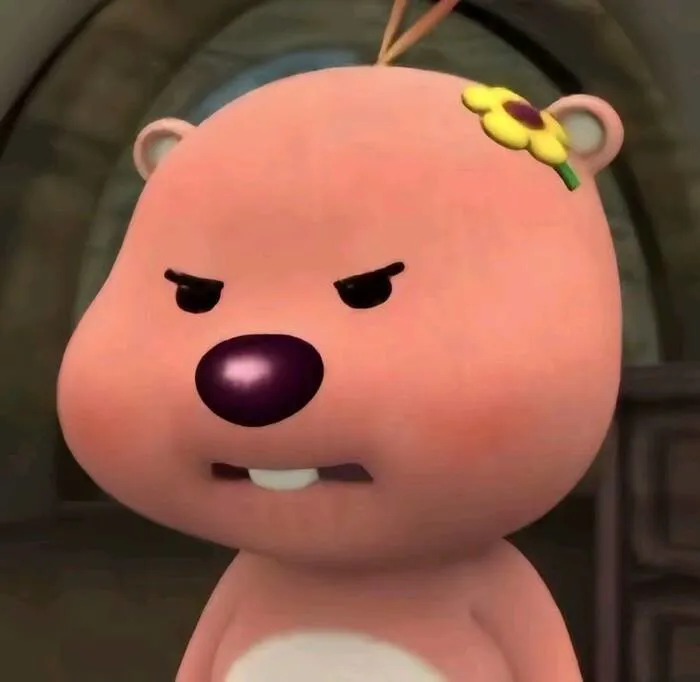 loopy meme biểu cảm angry