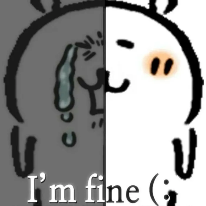 meme chán im fine meme chán im fine