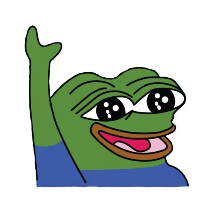 meme ếch xanh giơ tay meme ếch xanh giơ tay