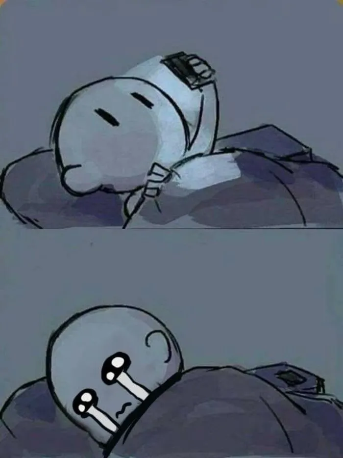 meme ngủ khóc