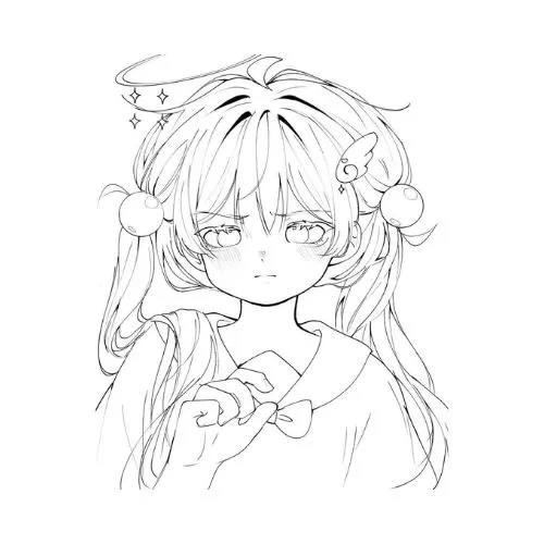 tranh tô màu anime 11