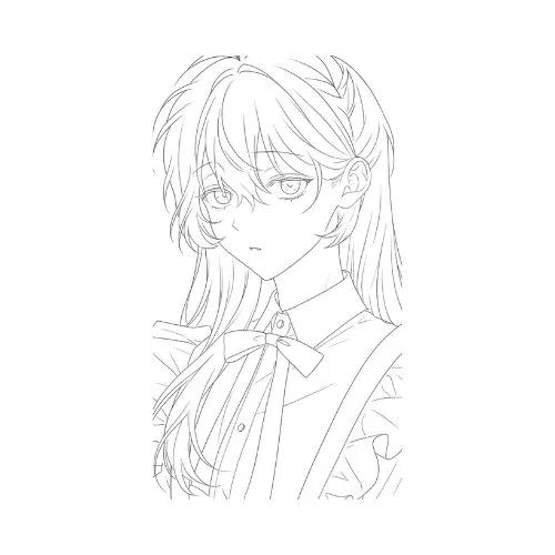 tranh tô màu anime 12