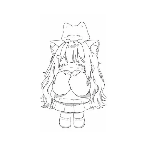 tranh tô màu anime 13