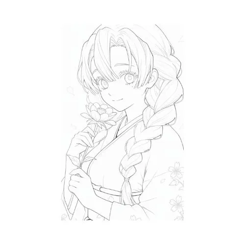 tranh tô màu anime 18