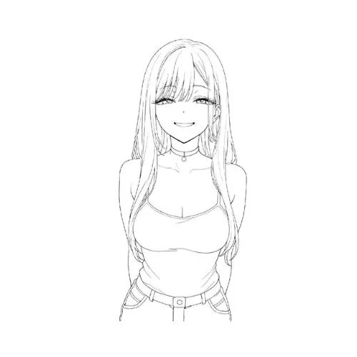 tranh tô màu anime 2