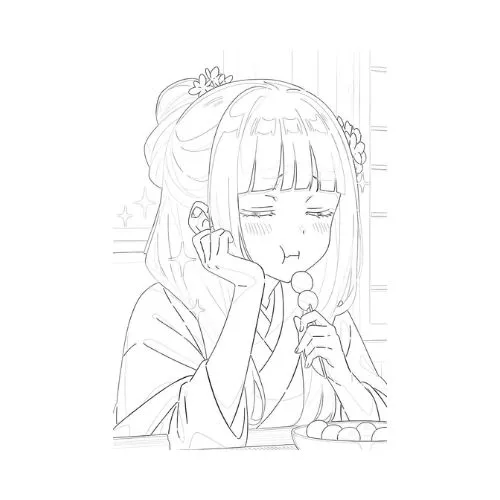 tranh tô màu anime 22