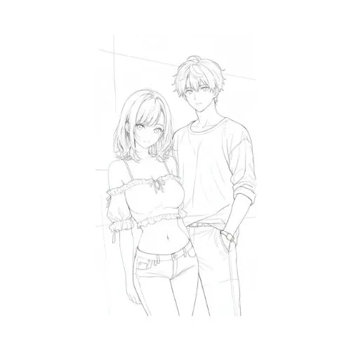 tranh tô màu anime 28