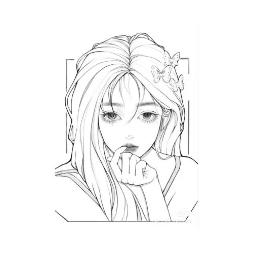 tranh tô màu anime 33