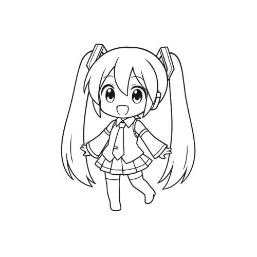 tranh tô màu anime 34