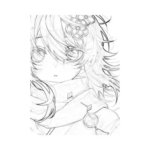tranh tô màu anime 4