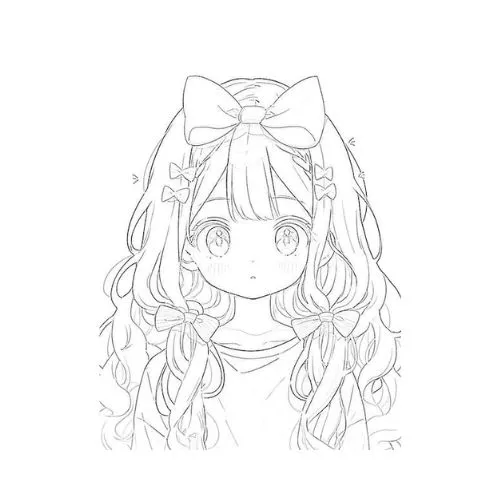 tranh tô màu anime 6