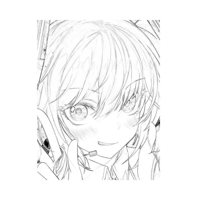 tranh tô màu anime girl ngầu 18 tranh tô màu anime girl ngầu 18