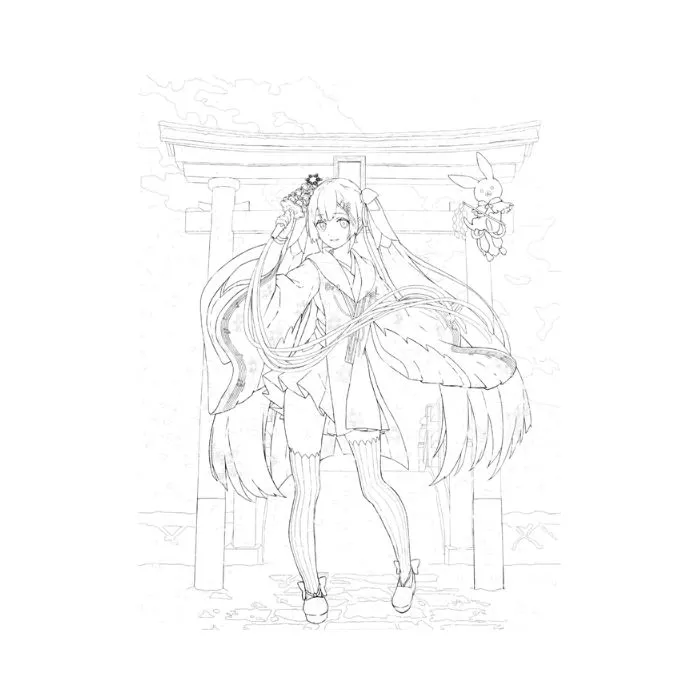 tranh tô màu anime girl ngầu 26 tranh tô màu anime girl ngầu 26
