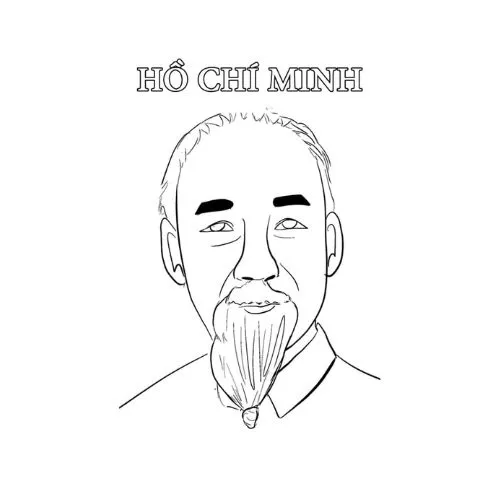 tranh tô màu bác hồ 2