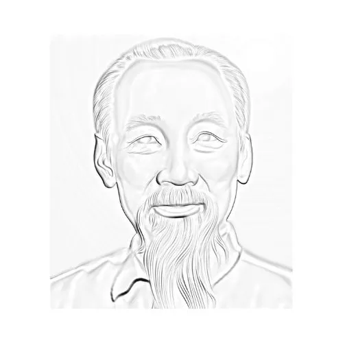 tranh tô màu bác hồ 22