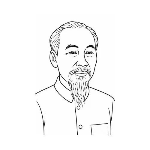 tranh tô màu bác hồ 9