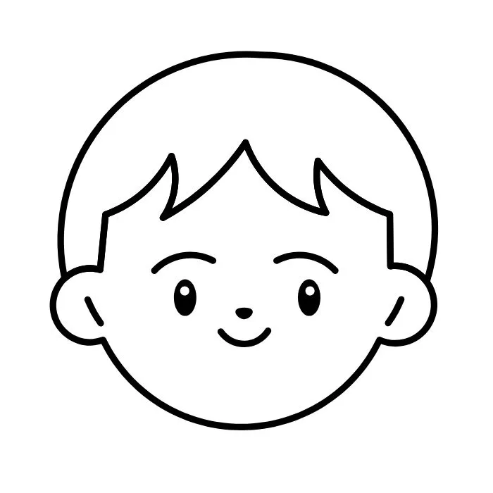 tranh tô màu bé trai 19