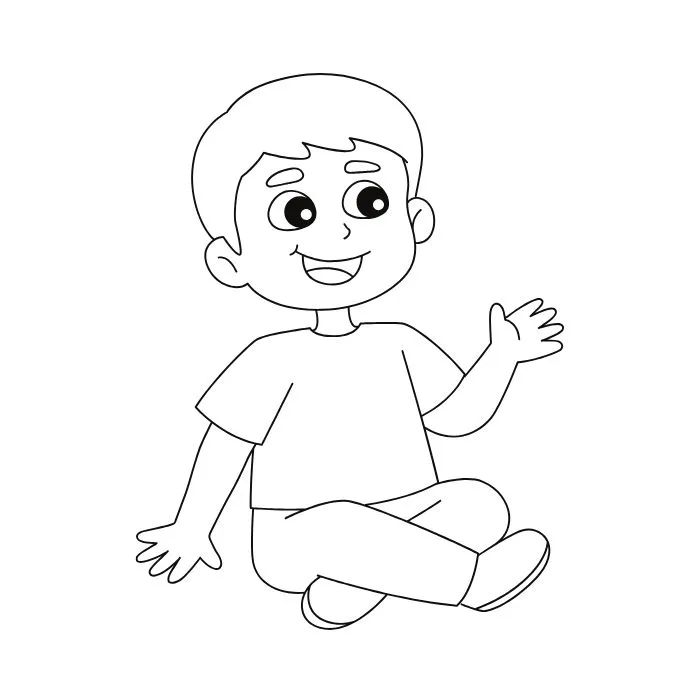 tranh tô màu bé trai 20