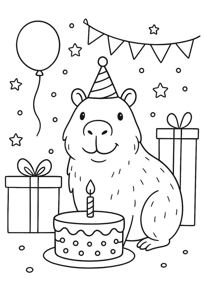 tranh tô màu capybara nghệ thuật tranh tô màu capybara nghệ thuật