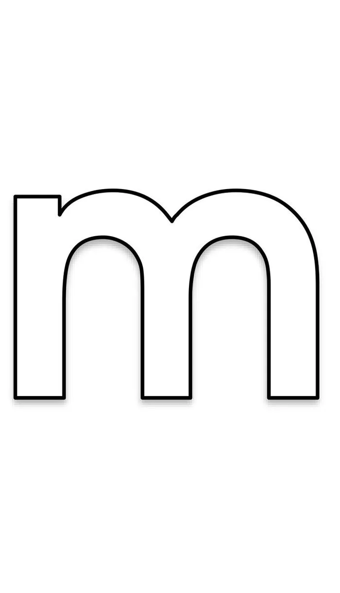 tranh tô màu chữ cái m tranh tô màu chữ cái m