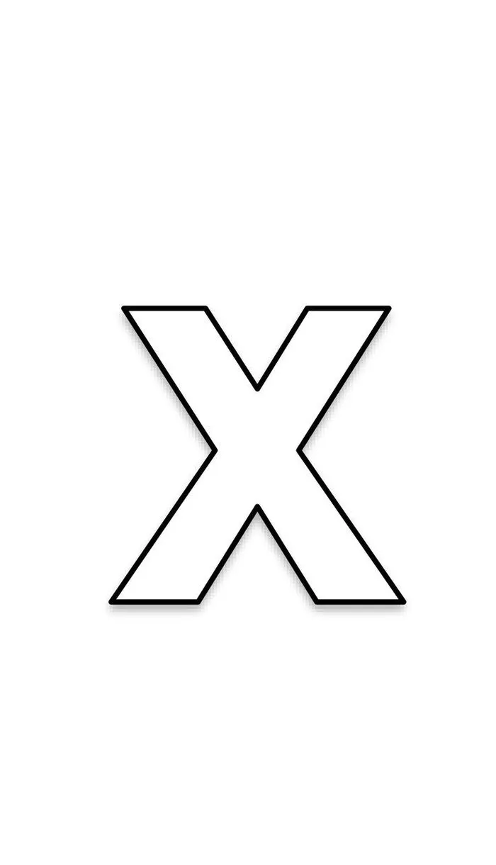 tranh tô màu chữ cái x tranh tô màu chữ cái x