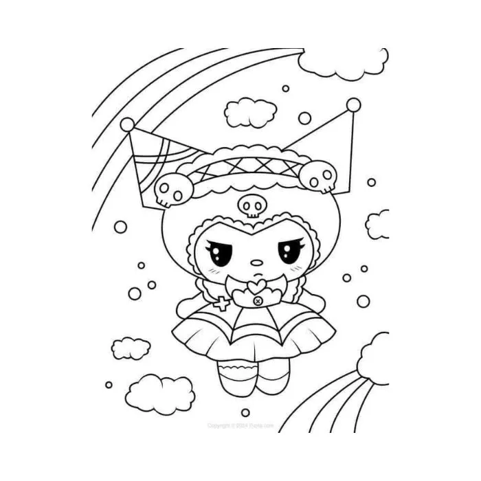 tranh to màu kuromi 10