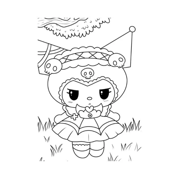 tranh to màu kuromi 11