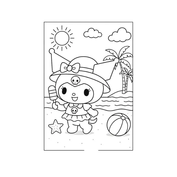 tranh to màu kuromi 25