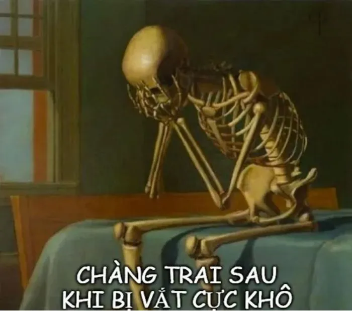 vắt cực khô meme hết sạch năng lượng