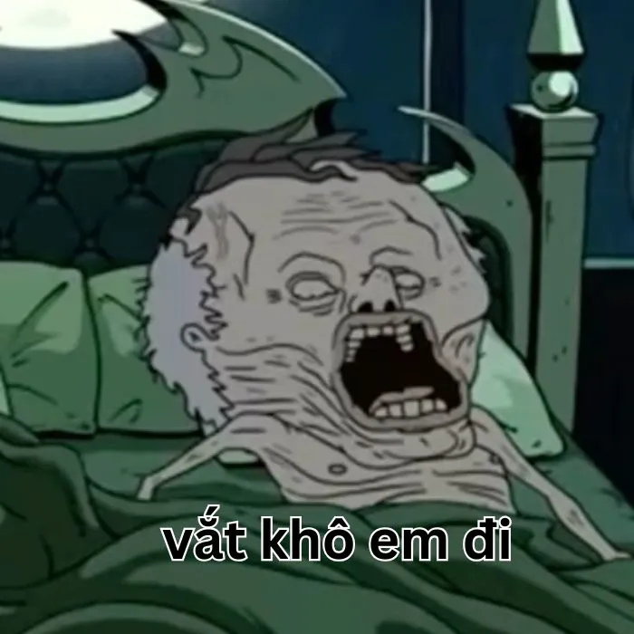 vắt cực khô meme không còn sức lực